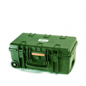 Кейс пластиковый ORT Экспедишн 26,55 л с колесиками зеленый 522 х 275 х 185 мм