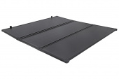 Крышка кузова РИФ для Toyota Hilux 2015+, трёхсекционная, алюминиевая, черная