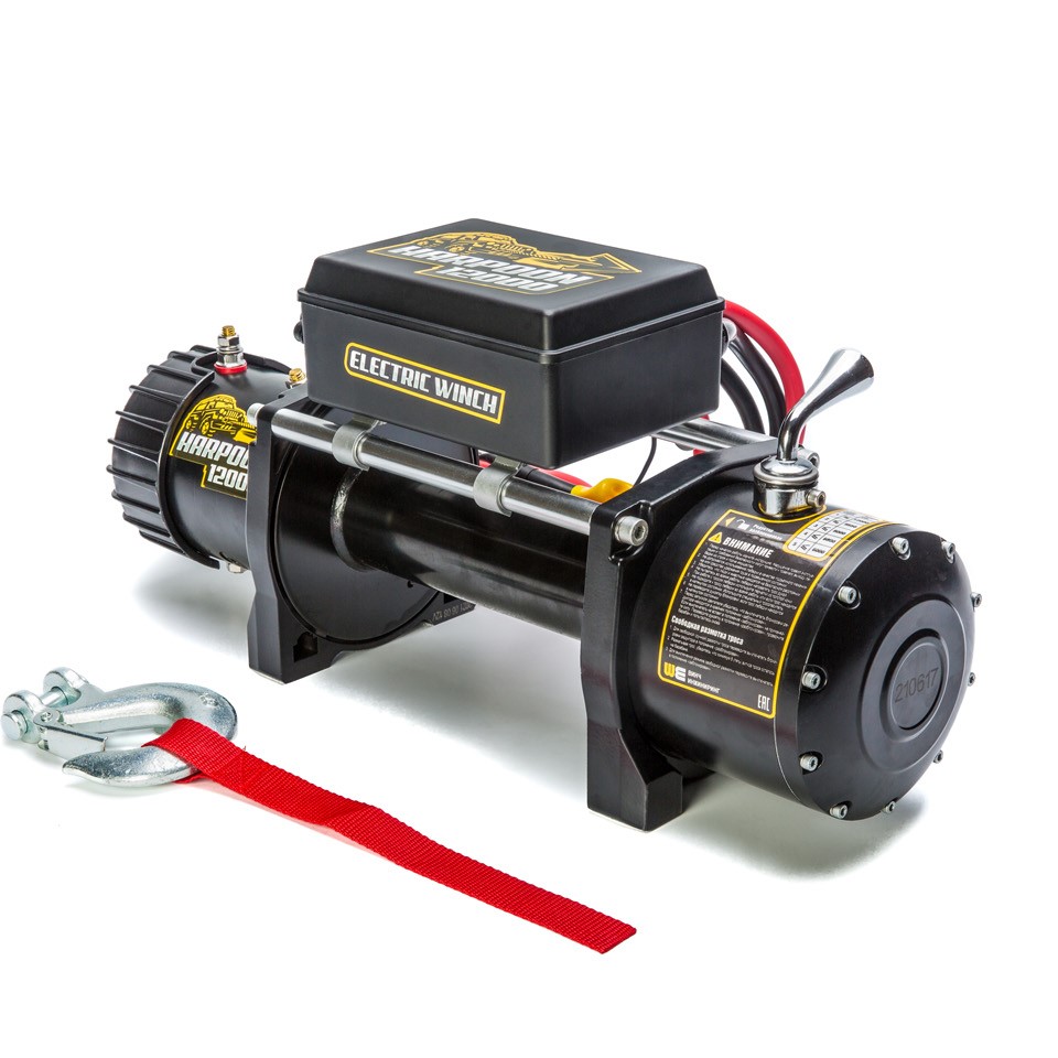 Лебедка автомобильная электрическая Electric Winch Harpoon 12000 5400 кг