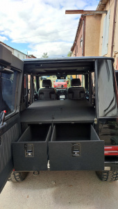Органайзер в багажник для Mercedes-Benz G-Class (2 выдвижных ящика)