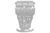 Защита Falcon радиатора, картера, РК, КПП для Toyota Land Cruiser Prado 150 TX, диз. без КДСС, алюм.