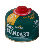 Баллон газовый резьбовой TOURIST STANDARD для портативных приборов 230 г